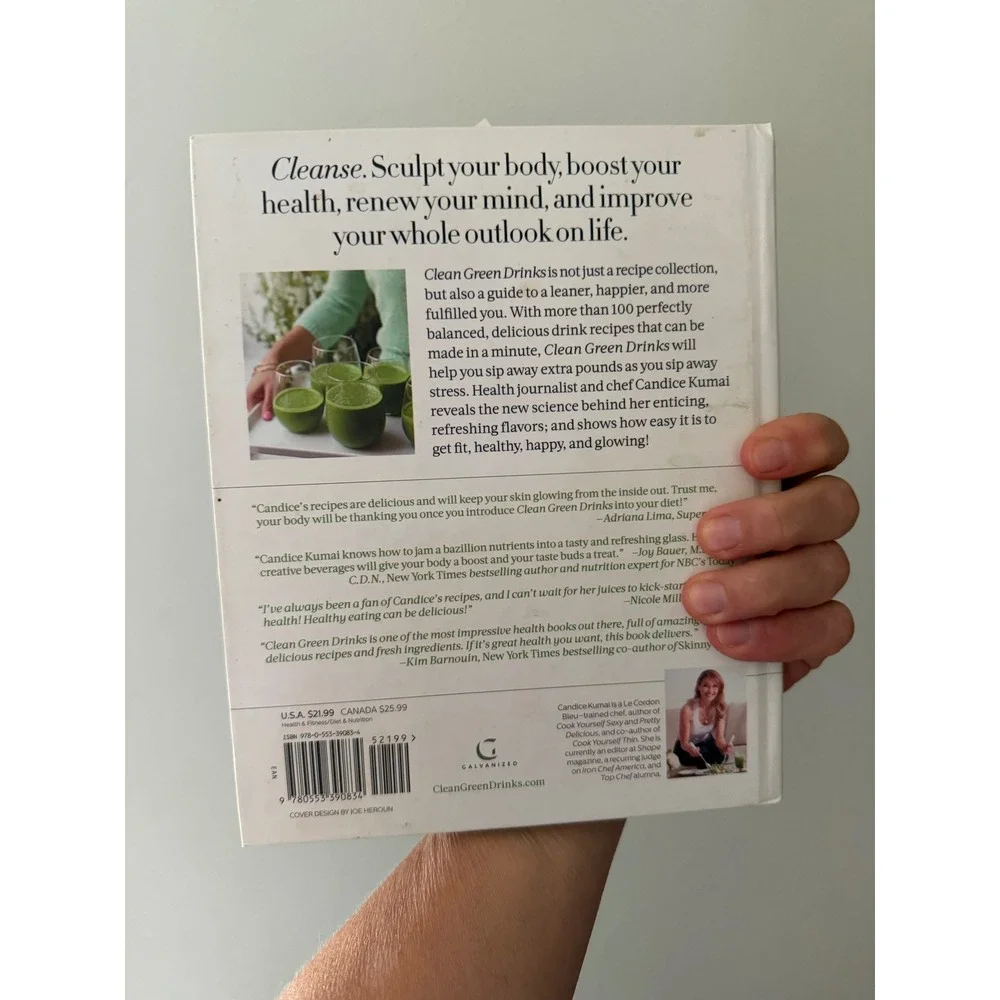 Clean Green Drinks‎ Candice Kumai 100+ Cleansing Recipes Hardcover Book 2014